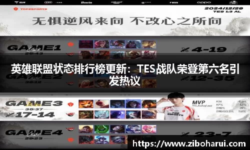 英雄联盟状态排行榜更新：TES战队荣登第六名引发热议