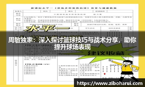 周敏独家：深入探讨篮球技巧与战术分享，助你提升球场表现